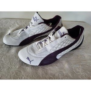 Puma Wheelspin Driver Women's Sneakers SIZE 8 Quilted Leather EUC